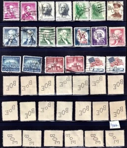 20 klassische US-Perfine gebraucht, Chicago Board of Education-Typ I und II-LOT 417 - Bild 1 von 1