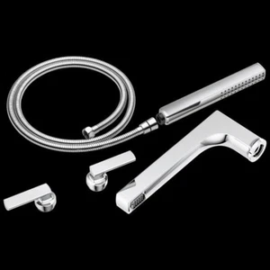 BRIZO T70306 KINTSU TWO-HANDLE TUB FILLER TRIM KIT WITH LEVER HANDLES - Picture 1 of 8