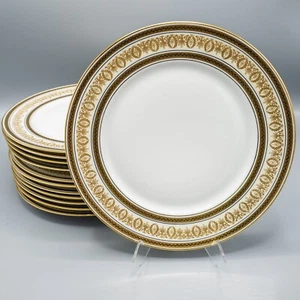 Charles Field Haviland Limoges Arizona Dinner Plates Set 12- 10 1/8" - FREE SHIP - Picture 1 of 11