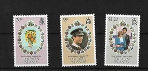 PITCAIRN ILDS, 1981 BODA REAL SG 219-21, JUEGO DE 3 montado sin montar o nunca montado - Imagen 1 de 1