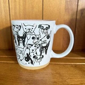 Taza de té café persona perro 17 OZ cerámica blanca y rosa por Spectrum Designz 🐶 - Imagen 1 de 8