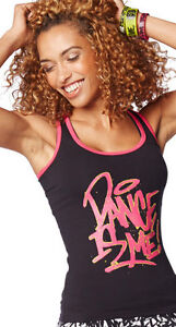 ZUMBA INSTRUCTOR RacerBack Top Tank Metallics Dance is Convention 3Colors S M L 