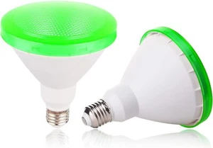 Green Flood Light Bulbs 15w 100 Watt Equivalent E26 Base Par38 Led Green Light - Picture 1 of 3