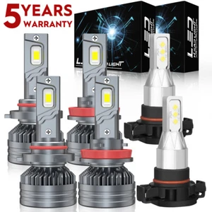 Kit combinado de 6 faros LED + bombillas antiniebla M9QC para Chevy Avalanche 2007-2013 - Imagen 1 de 18