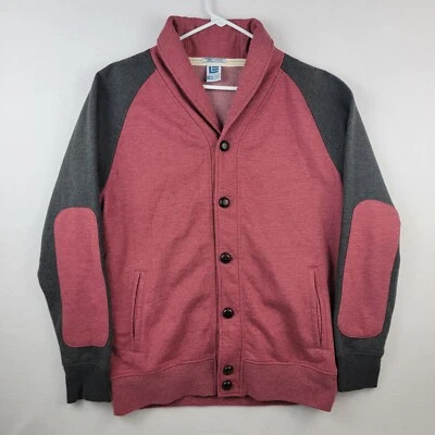 Jordan Craig Legacy Hombres Cárdigan Suéter Rojo Negro Mantón Cuello Manga Larga L Foto 1 de 4