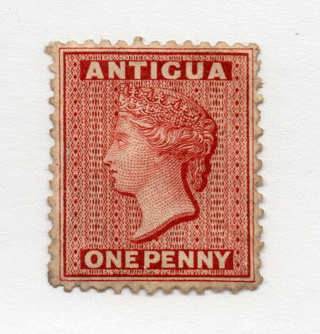 Antigua - SG# 13 mint no gum/ wmk crown CC/ Perf 12.5/ Signed CB -  Lot 0320671 Cover