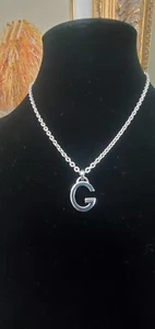 GUCCI Charlotte Big G Kette Logo Anhänger Halskette 925 Sterling Silber 19g 17,5 - Bild 1 von 18