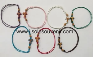 BRACCIALE REGOLABILE CON TAU CON BORDO COLORATO - Imagen 1 de 8