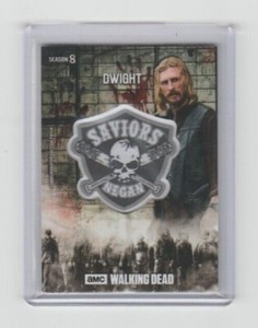 TOPPS WALKING DEAD SEASON 8 DWIGHT (SAVIORS) FACTION PATCH CARD 