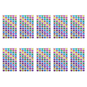 780 Herz Sticker Herzen Aufkleber Geschenkdeko Scrapbooking uvm. Glitzernd bunt - Bild 1 von 1