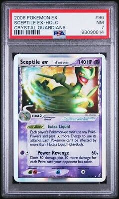 Sceptile ex Delta 96/100 Crystal Guardians Holo Pokemon Card PSA 7 NEAR MINT NM - Image 1 of 2