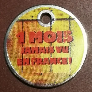 JETON DE CADDIE METAL ♦ Logo " CARREFOUR " ♦ 1 mois jamais vue en France - Imagen 1 de 2