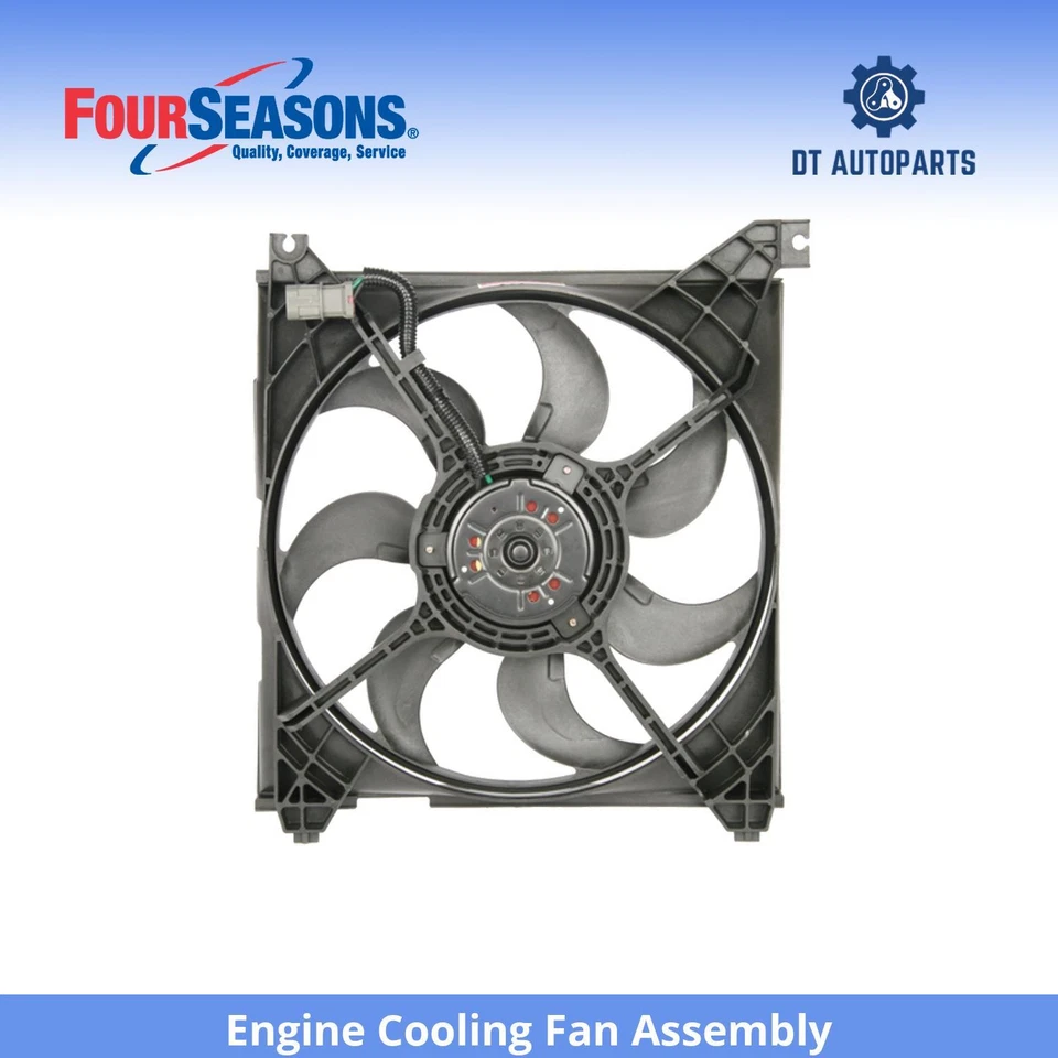 Conjunto de ventilador de refrigeración del motor Hyundai Santa Fe 2001-2006 4 estaciones 2002 2003 Foto 1 de 4