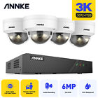 ANNKE 3K 5MP CCTV System Audio In Colorvu POE IP Camera 8CH 6MP H.265+ Video NVR