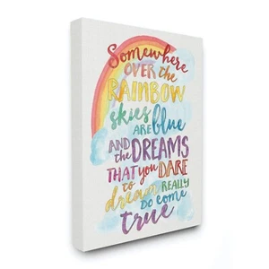 Stupell Industries Somewhere Rainbow, Design by Erica Billups Wall Art, 36x48... - Picture 1 of 7