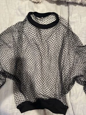 Cubierta de traje de baño Mason nueva sin etiquetas pequeña de cristal transparente y lentejuelas negra $995 Foto 1 de 4