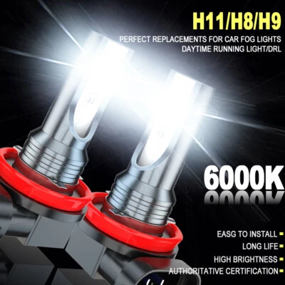 2x Error Free White LED Fog Light DRL Bulbs For BMW E71 X6 M E70 X5 E83 F25 X3 - Image 1 of 4