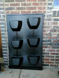 Vertical garden, living Wall Planter with 6 formed spaces for planting. - Picture 1 of 9