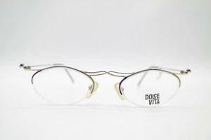 Vintage Casanova C-04 DV-34 Mehrfarbig Halbrand Brille Brillengestell NOS - Bild 1 von 6