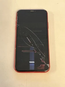 iPhone 11 64 GB rojo (cricket) LCD DEFECTUOSA - IMEI/ESN limpio - solo para piezas - Imagen 1 de 9