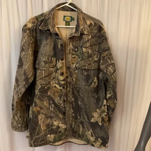 100% Cotton Cabelas Mossy Oak Break Up Jacket Size XL & Pants Size 36 Reg Camo - Picture 1 of 18