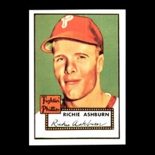 Richie Ashburn 1983 Topps 1952 Reprint Series Philadelphia Phillies #216 NM+