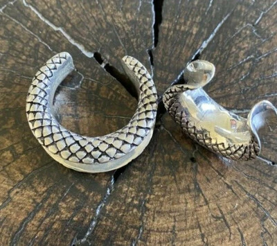 PAR PLATAFORMA PLATEADA LATÓN TÚNELES TAPONES TRIBALES MEDIDORES TAPÓN PENDIENTES  Foto 1 de 3