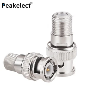 BNC Male to F Female RF Coax Coaxial 75 Ohm RG6 RG59 Connector Coupler for CCTV - Picture 1 of 5