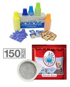 150 CIALDE CAFFE' BORBONE MISCELA ROSSA ESE 44 MM CON KIT ACCESSORI SC0 - Foto 1 di 1