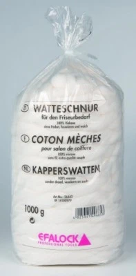 Efalock Watteschnur 1000g 100% Viskose Watte saugstark