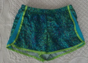 C9 Champion L 10 12 Girl Shorts VGUC elastic waist spring summer fall green blue - Picture 1 of 1