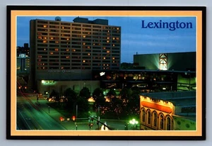 Postcard Vtg Kentucky Lexington Triangle Park Downtown Hyatt Civic Center 4 x 6 - Picture 1 of 2