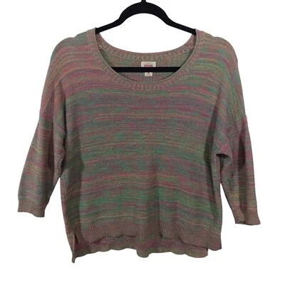 Suéter de punto Mossimo para mujer talla S 100 % algodón manga 3/4 Top Foto 1 de 4