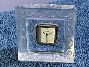 Marquis by waterford germany crystal shelf clock Arabesque pattern PO6107 - Picture 1 of 9