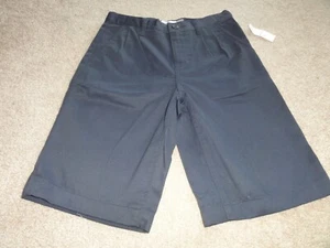 NEW KIDS NAVY BLUE COTTON PLEATED UNIFORM DRESS SHORTS BY OLD NAVY SIZE 10 - Picture 1 of 6