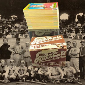 1990 Topps Traded Series Baseball Set Card Complete 1-T Through 132-T Vintage - Picture 1 of 11