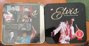 Elvis Presley King Of Rock & Roll 128 Page Book with 9 Magnets in Tin NEW Igloo - Picture 1 of 3
