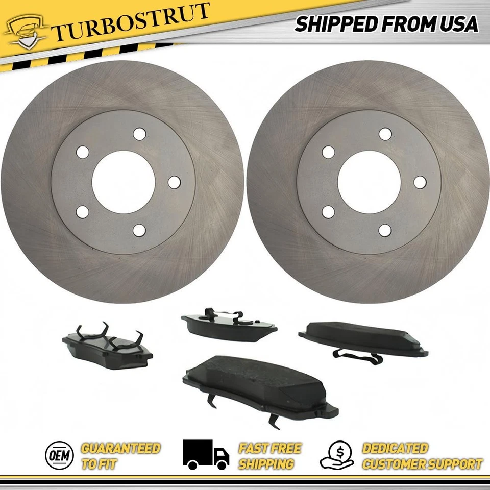 Комплект передних оригинальных тормозных дисков тормозных колодок для 1995 1996 Buick Regal 3,1 л - Изображение 1 из 1