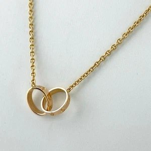 CARTIER Baby Love Necklace Pg Pink Gold Pendant 750 Women'S - Picture 1 of 6