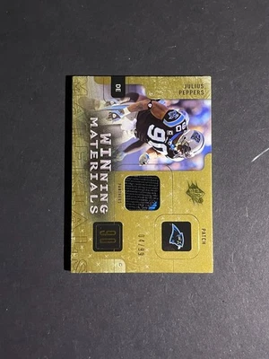 2009 SPx Winning Materials Julius Peppers #/99 Game Used Patch Card #W-JP - Image 1 of 2