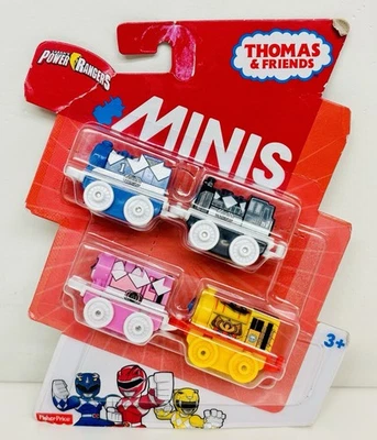 Thomas & Friends Minis Saban's Power Rangers Azul Negro Rosa Dorado DWG68 Nuevo Foto 1 de 4