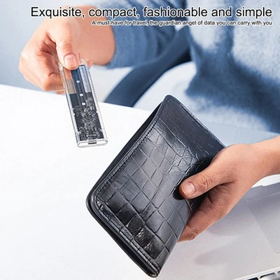 M.2 NVME PCIe NGFF SATA Protocol Case Clear 10Gbps External Hard Disk Box Ca _wa - Bild 1 von 4