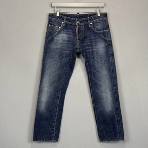 Dsquared2 Jeans Mens 46 (32x28) Cimosa Selvedge Low Rise Button Fly Distressed - Picture 1 of 14