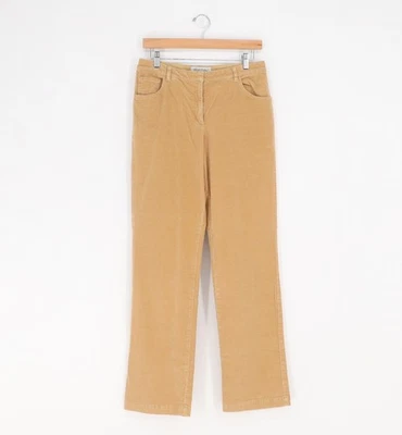 Pantalones rectos de pana elásticos para mujer Brooks Brothers caqui tostado camel talla 8 Foto 1 de 4