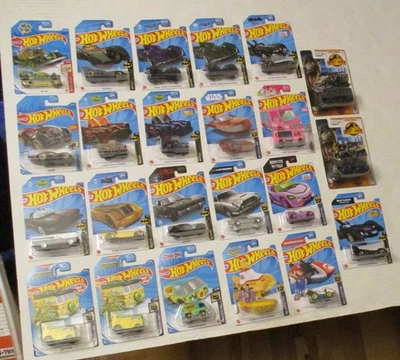 Hot Wheels Car Lot Cartoon Toy Movie Theme NEW SEALED Batman TMNT Scooby Barbie - Image 1 of 4