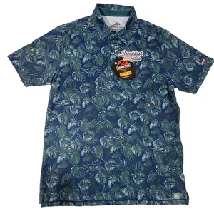 Polo de golf todo el día RSVLTS Jurassic Park para hombre talla grande inteligente niña Aloha dinosaurio - Imagen 1 de 17