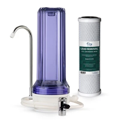 iSpring CKC1C-PB Countertop Water Filter, SGS-Tested, Reduces Lead & Chlorine - Image 1 of 4