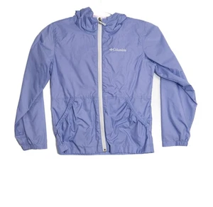 Columbia Size S(7/8) Water-Resistant Jacket W/ Hood Elastic Cuffs Girls - Picture 1 of 8