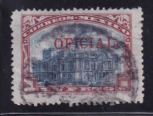 udk11 Mexico 1926-27 Sc#O176 Mexico fine arts palace official ( last point up ) - Picture 1 of 1