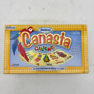 Juego de Cartas Vintage Deluxe Canasta Caliente COMPLETO Movimientos Ganadores 2000 Rummy Foto 1 de 4